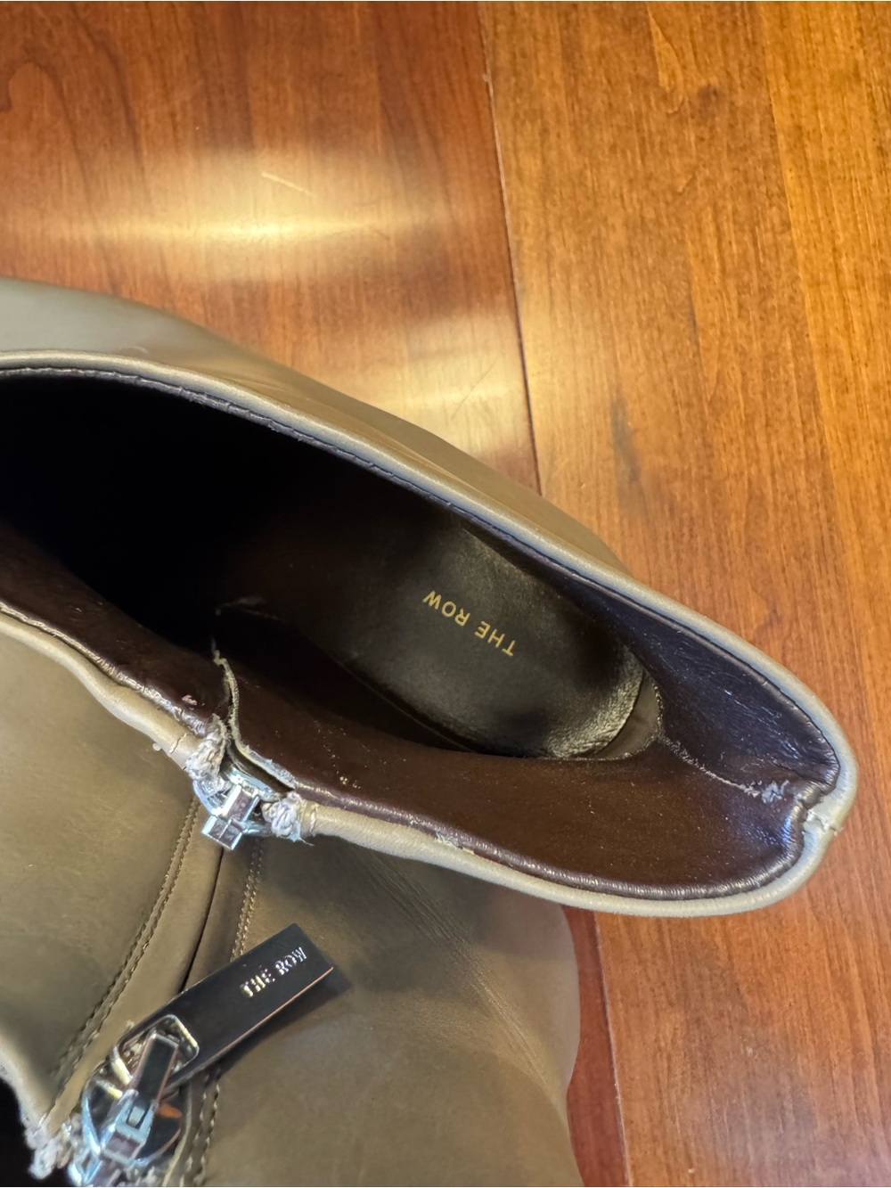 THE ROW Gray Ankle Boot - Picture 7 of 7